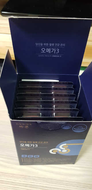 건강한약속 바른 바른 오메가3 — 5점을 준 리뷰어가 2020년 5월 올린 사용 사진