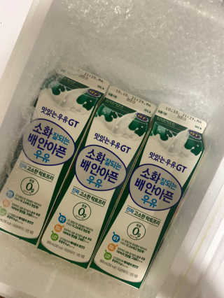 남양유업 맛있는우유GT 소화잘되는 배안아픈우유 3EA — 5점을 준 리뷰어가 2020년 10월 올린 사용 사진
