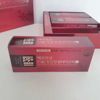 홍건강 해피한삼 진 홍삼정 원데이스틱 10g x 30포 — 5점을 준 리뷰어가 2020년 5월 올린 사용 사진