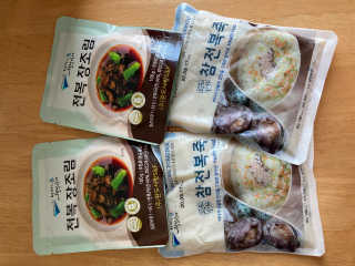 바다는다웰빙이다 완도사랑 전복죽 250g - 2팩 + 전복장조림 2팩 — 4.5점을 준 리뷰어가 2020년 8월 올린 사용 사진