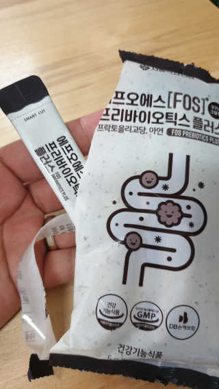 서울약사신협_FOS프리바이오틱스플러스쿠앤크_5gX100포 — 5점을 준 리뷰어가 2020년 5월 올린 사용 사진