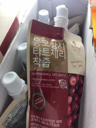 자연에온 몽모랑시 타트체리 착즙 100mL 10개입 2BOX — 5점을 준 리뷰어가 2020년 10월 올린 사용 사진