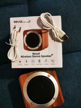 SEVIZ MINI10W 레트로 블루투스 스피커 — 5점을 준 리뷰어가 2020년 8월 올린 사용 사진