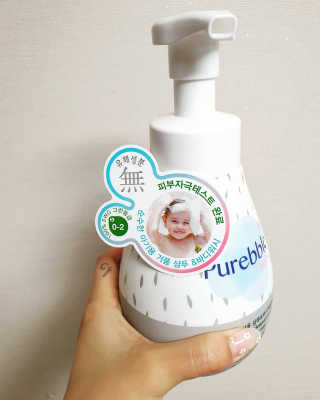 Purebble [퓨어블] 베이비 샴푸/바디워시 500ml — 5점을 준 리뷰어가 2020년 7월 올린 사용 사진
