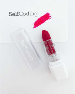 셀프코딩 코드 레드 소프트 립스틱 — 4점을 준 리뷰어가 2020년 7월 올린 사용 사진
