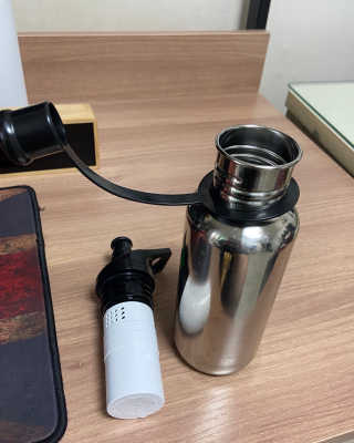 비타맘 지구를 지키는 리퓨리 정수물병 - 플라스틱 남용 예방 — 5점을 준 리뷰어가 2020년 6월 올린 사용 사진
