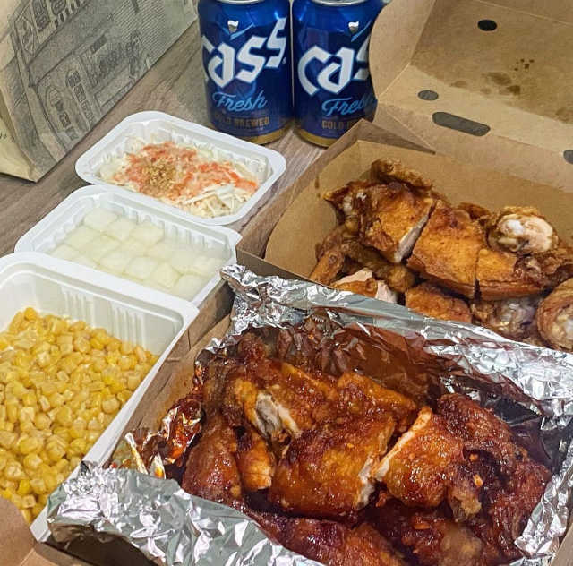 [오늘통닭 수유본점] 콘치즈닭 리뷰 사진
