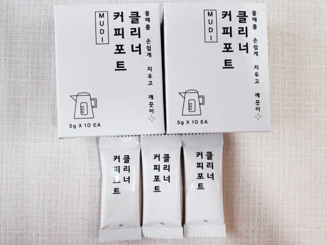 MUDI 커피포트 클리너 2세트 리뷰 사진