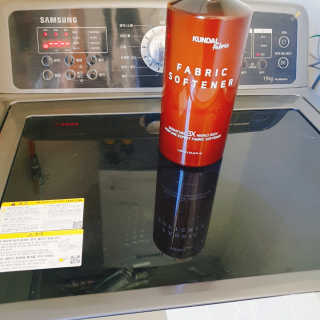 쿤달 시그니처 3배 초고농축 섬유유연제 1580ml — 5점을 준 리뷰어가 2020년 10월 올린 사용 사진