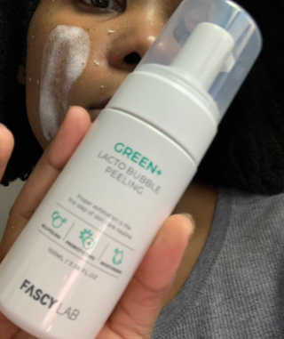 파시랩 그린 플러스 락토 버블 필링 — 4.5점을 준 리뷰어가 2020년 11월 올린 사용 사진
