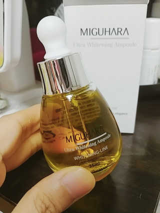 미구하라 울트라 화이트닝 앰플 35ml — 5점을 준 리뷰어가 2020년 5월 올린 사용 사진