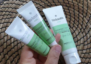 메디덴코 투투스 키즈 어린이 치약 — 5점을 준 리뷰어가 2020년 4월 올린 사용 사진