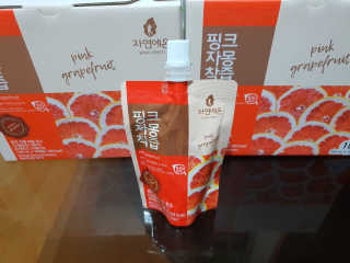자연에온 핑크 자몽 착즙 100mL 10개입 2BOX — 4점을 준 리뷰어가 2020년 11월 올린 사용 사진