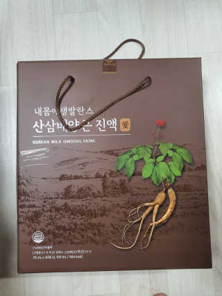 서울약사신협 약사신협_산삼배양근 진액_70ml x 30포 — 5점을 준 리뷰어가 2020년 9월 올린 사용 사진