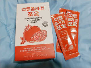 조은약초 석류콜라겐 석류즙 석류쪼옥 젤리 스틱 15포 x 20g — 5점을 준 리뷰어가 2020년 7월 올린 사용 사진