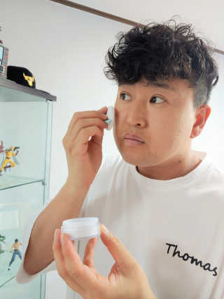 본다움 빠이빠이 세범 파우더 — 5점을 준 리뷰어가 2020년 7월 올린 사용 사진