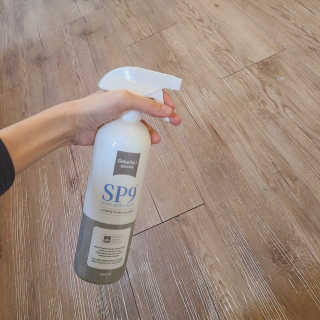 SP9 스프레이형 프리미엄 살균소독제 500ml+100ml — 4.5점을 준 리뷰어가 2020년 11월 올린 사용 사진