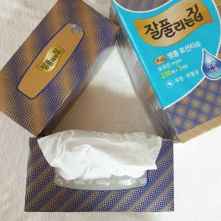잘풀리는집 부드러운 모이스처 보습 미용 티슈 230매 — 5점을 준 리뷰어가 2020년 9월 올린 사용 사진