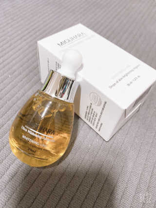 미구하라 울트라 화이트닝 앰플 35ml — 5점을 준 리뷰어가 2020년 5월 올린 사용 사진