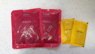 [해주냉면] 신천맛집 매운 비빔냉면 2인분 + 무절임 — 5점을 준 리뷰어가 2020년 5월 올린 사용 사진