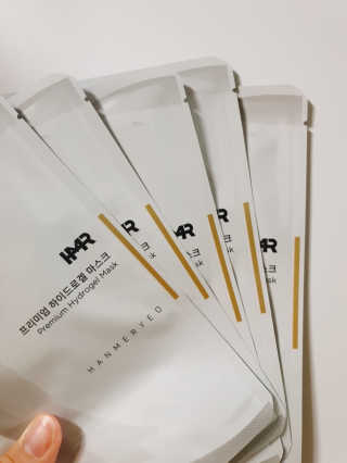 한미려 프리미엄 하이드로겔 마스크 — 5점을 준 리뷰어가 2020년 9월 올린 사용 사진