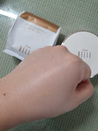 디어벨르 크림쿠션 DEAR BELLE CREAM COUSION — 3.5점을 준 리뷰어가 2020년 8월 올린 사용 사진
