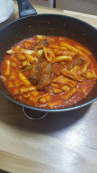 화곡미담 옛날 떡볶이 — 5점을 준 리뷰어가 2020년 4월 올린 사용 사진