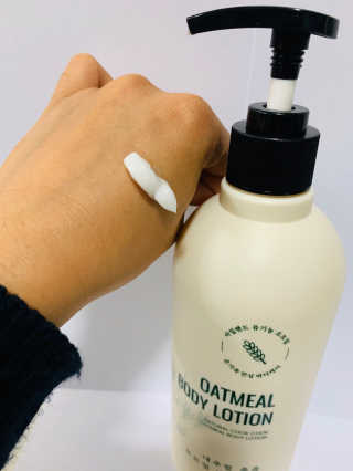 (주)에네스티 내추럴 촉촉  오트밀 바디로션 500ml — 4점을 준 리뷰어가 2020년 4월 올린 사용 사진