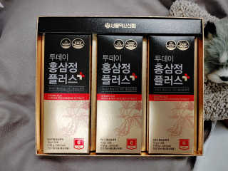 서울약사신협_투데이홍삼정플러스스틱_10g x 30포 — 5점을 준 리뷰어가 2020년 11월 올린 사용 사진