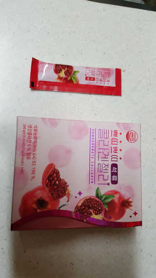 헬스업_쁘띠쁘띠석류콜라겐젤리_20g x 14포 — 5점을 준 리뷰어가 2020년 11월 올린 사용 사진