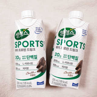 셀렉스스포츠 셀렉스 스포츠 드링크 초콜릿 _ 330ml x 12팩 — 5점을 준 리뷰어가 2020년 11월 올린 사용 사진