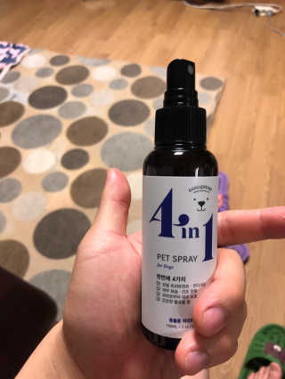 강아지스토리 포인원 모이스처 미스트 100ml — 4.5점을 준 리뷰어가 2020년 6월 올린 사용 사진