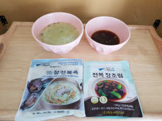 바다는다웰빙이다 완도사랑 전복죽 250g - 2팩 + 전복장조림 2팩 — 5점을 준 리뷰어가 2020년 8월 올린 사용 사진