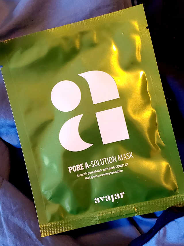 Avajar A-Solution 마스크 리뷰 사진