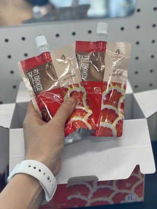 자연에온 핑크 자몽 착즙 100mL 10개입 2BOX — 4점을 준 리뷰어가 2020년 11월 올린 사용 사진