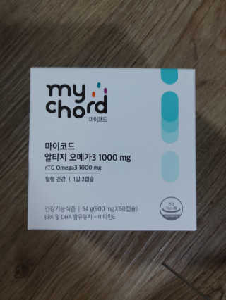 JW중외제약 마이코드 알티지 오메가3 1000 mg — 5점을 준 리뷰어가 2020년 7월 올린 사용 사진
