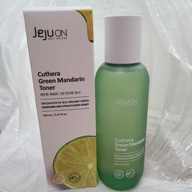 약산성 진정 토너 제주온 큐테라 풋귤 토너 150mL 리뷰 사진
