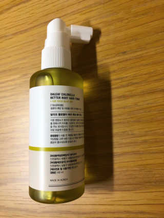 달리프 클로렐라 베러 루트 헤어토닉 100ml — 4점을 준 리뷰어가 2020년 10월 올린 사용 사진