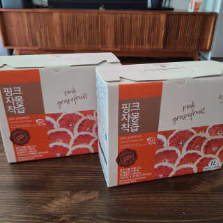 자연에온 핑크 자몽 착즙 100mL 10개입 2BOX — 5점을 준 리뷰어가 2020년 10월 올린 사용 사진