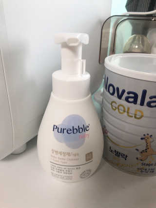 Purebble [퓨어블] 베이비 젖병세정제 500ml — 5점을 준 리뷰어가 2020년 8월 올린 사용 사진