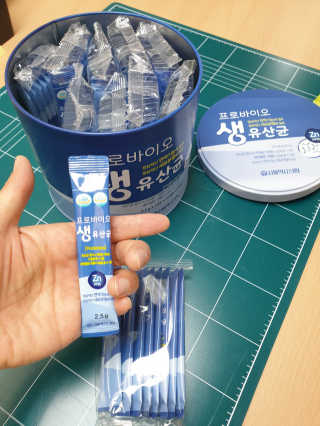 서울약사신협_프로바이오생유산균_2.5G x 100포 — 5점을 준 리뷰어가 2020년 7월 올린 사용 사진