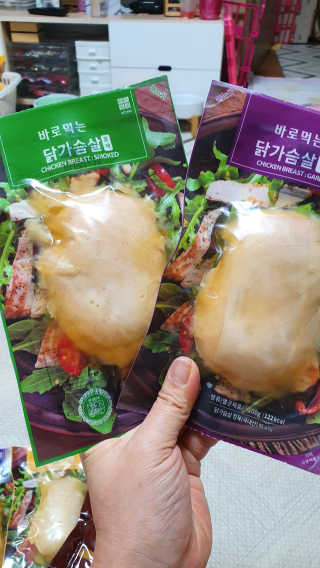 바로 먹는 아침 실온보관 닭가슴살 6종 — 5점을 준 리뷰어가 2020년 9월 올린 사용 사진