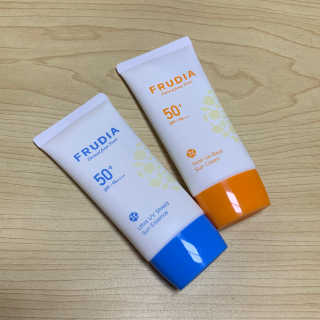 [후르디아] 혼합자차 선 에센스+톤업 선크림 2종 — 5점을 준 리뷰어가 2020년 5월 올린 사용 사진