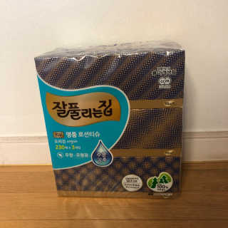 잘풀리는집 부드러운 모이스처 보습 미용 티슈 230매 — 5점을 준 리뷰어가 2020년 9월 올린 사용 사진