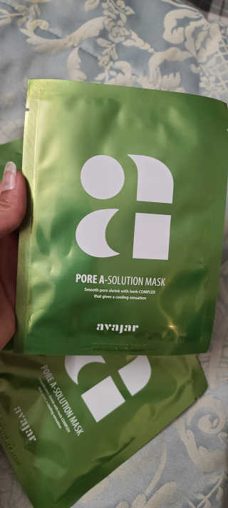 Avajar A-Solution 마스크 — 5점을 준 리뷰어가 2020년 11월 올린 사용 사진