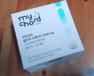 JW중외제약 마이코드 알티지 오메가3 1000 mg — 4점을 준 리뷰어가 2020년 7월 올린 사용 사진