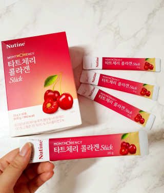 뉴틴 타트체리 콜라겐 스틱 20g X 30포 — 5점을 준 리뷰어가 2020년 8월 올린 사용 사진