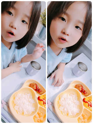 유비맘 캐릭터 실리콘 흡착 식판_색상 랜덤발송 — 5점을 준 리뷰어가 2020년 11월 올린 사용 사진