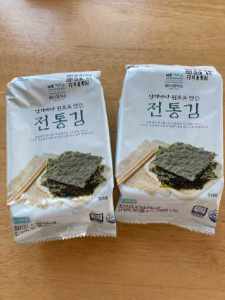 한촌몰 바다공작소 전통김_명품돌김세트 — 5점을 준 리뷰어가 2020년 10월 올린 사용 사진