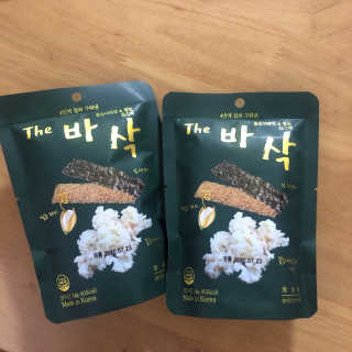 더바삭 꽃송이버섯+쌀눈 김스낵 — 4점을 준 리뷰어가 2020년 4월 올린 사용 사진